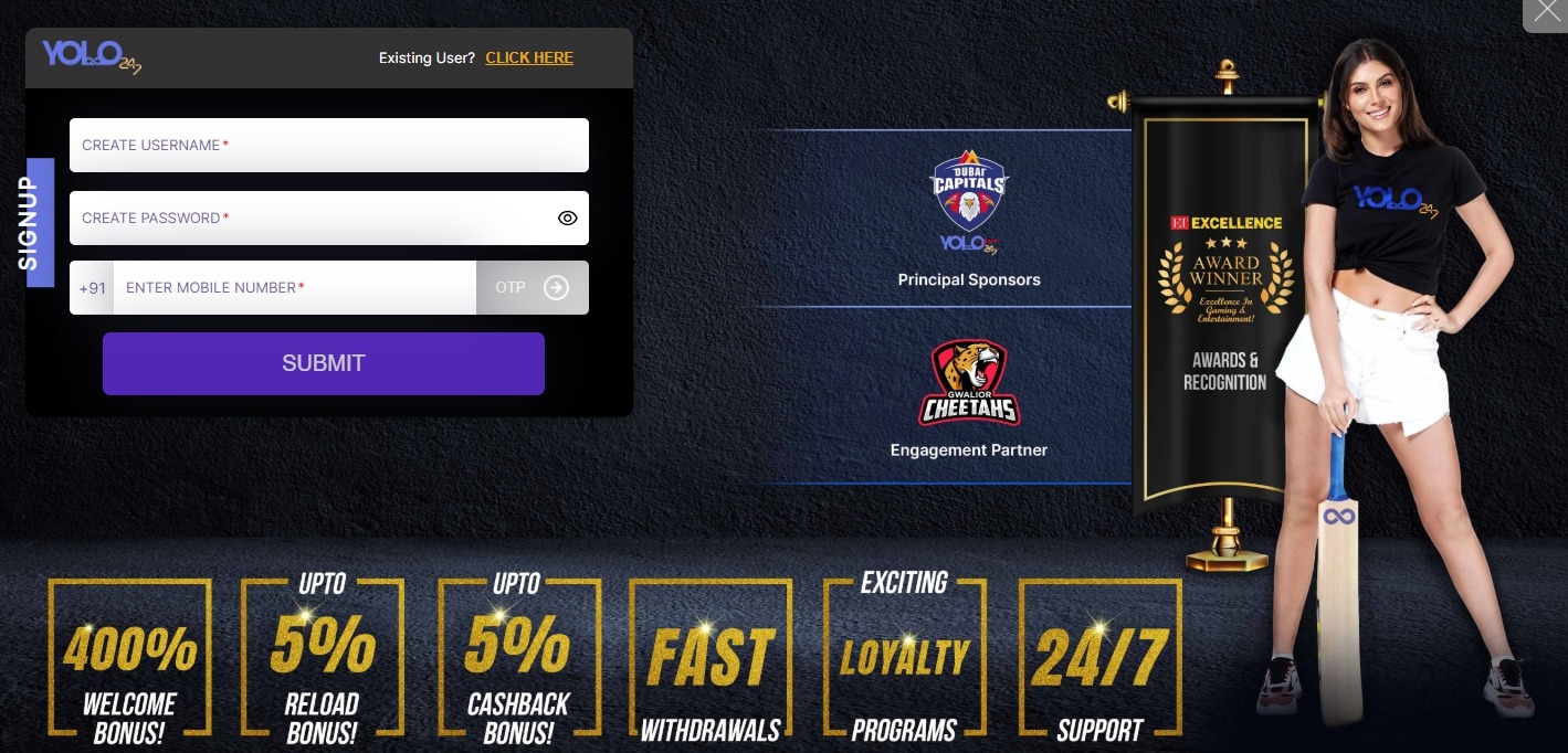 Registration form