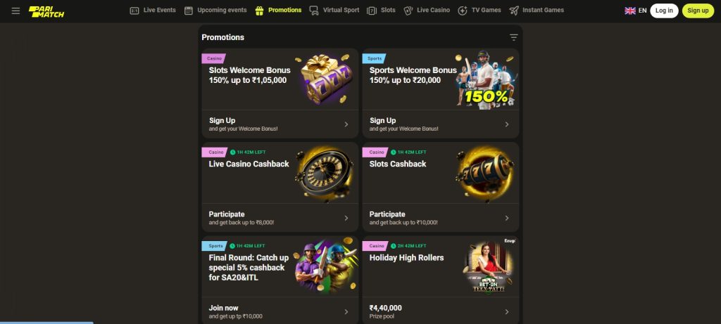 Promotions list