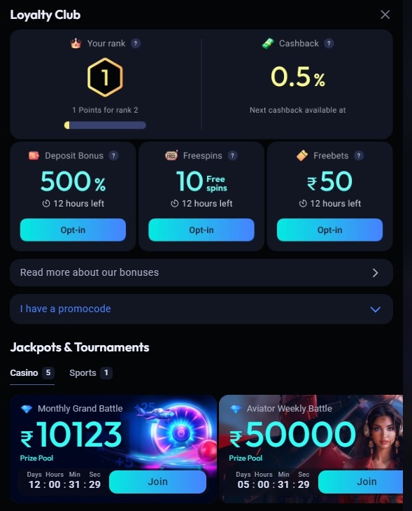 Bonuses Odds96 2025